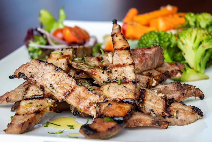 Mixed grill plate at Gill's Restaurant Gibraltar